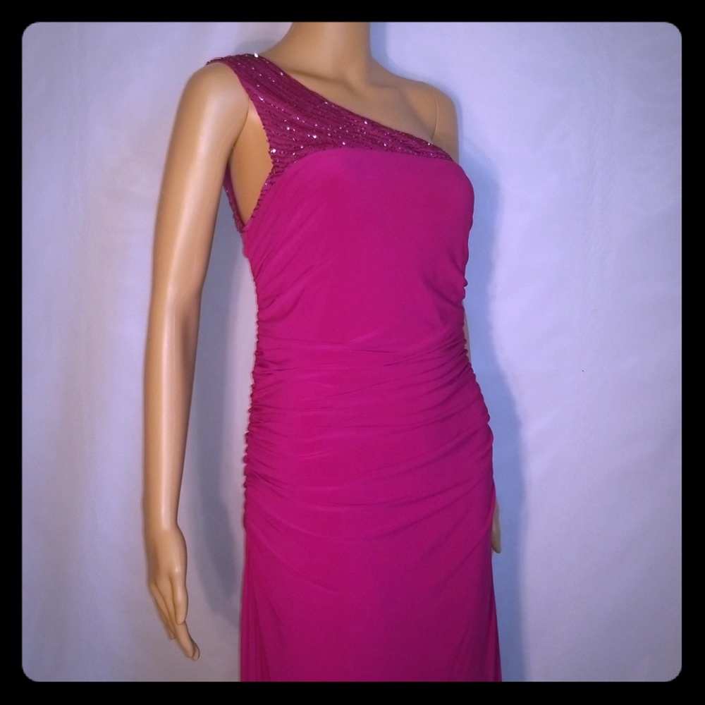 Purple gown